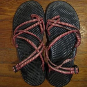 Red Thin Strap Chacos